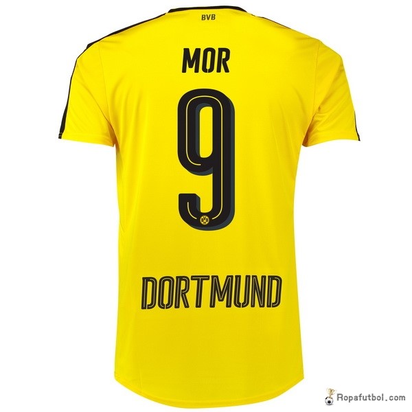 Camiseta Borussia Dortmund Replica Primera Ropa Mor 2016/17 Amarillo